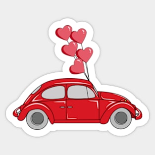 Valentines Day Car Sticker